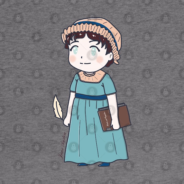 Cute Historical Characters - Jane Austen by MariOyama